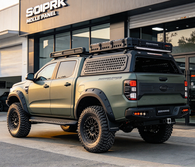 pickup truck molle panel rack